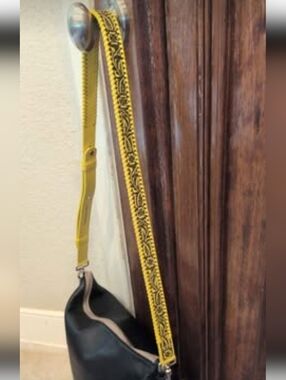 Consuela Leather Tooled Crossbody Strap